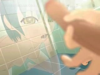 Hentai έφηβος/η fucks σπέρμα loaded phallus να οργασμός
