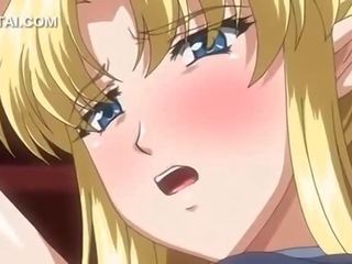 Marvellous blonde anime fairy cunt banged hardcore