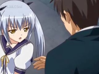 Приголомшлива аніме seductress облизування putz в крупний план