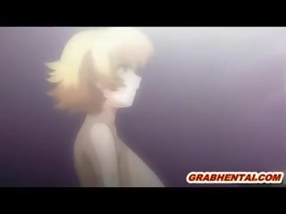 Japońskie kochanek hentai z odbijając cycki macki