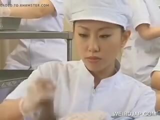 日本语 护士 加工 毛茸茸 阴茎, 自由 性别 b9