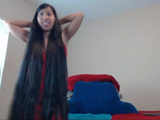 Pleasant लंबे समय तक बालों वाली एशियन स्ट्रिपटीज़ और hairplay: एचडी x गाली दिया फ़िल्म 6a