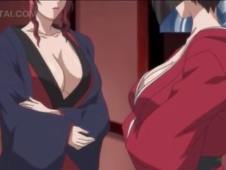 Καυτά hentai deity τσιμπουκώνοντας και άλμα μεγάλος μέλος